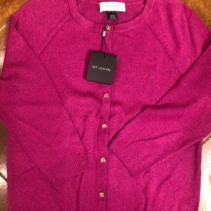 St. John Collection Freesia Shimmer Cardigan